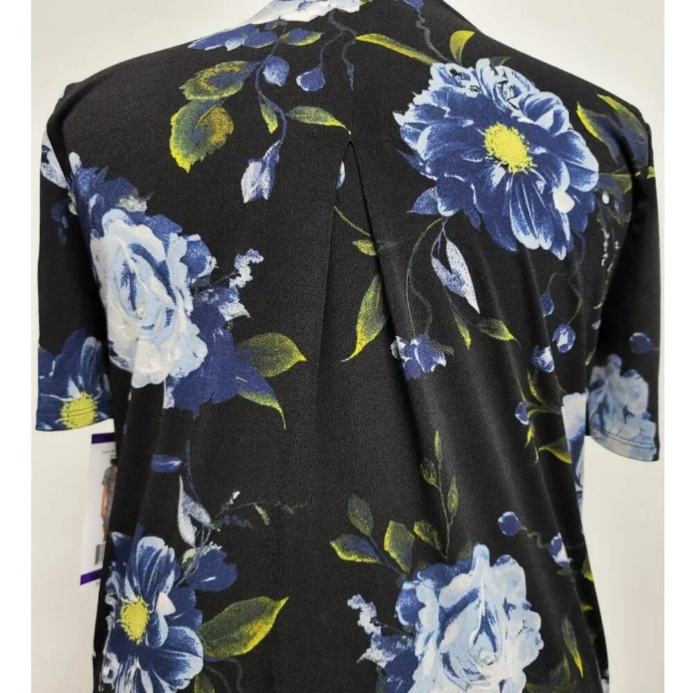 Christian Siriano black floral